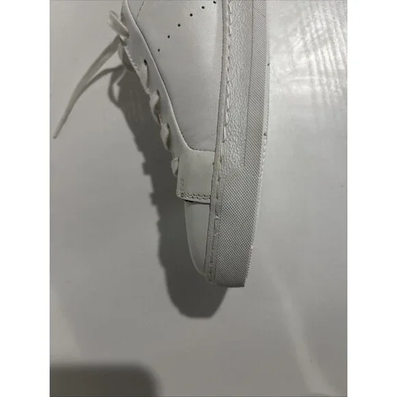 Bruno Magli Mens Lace Up Round Toe Low Top Sneakers White Leather Size 7 - Picture 10 of 11